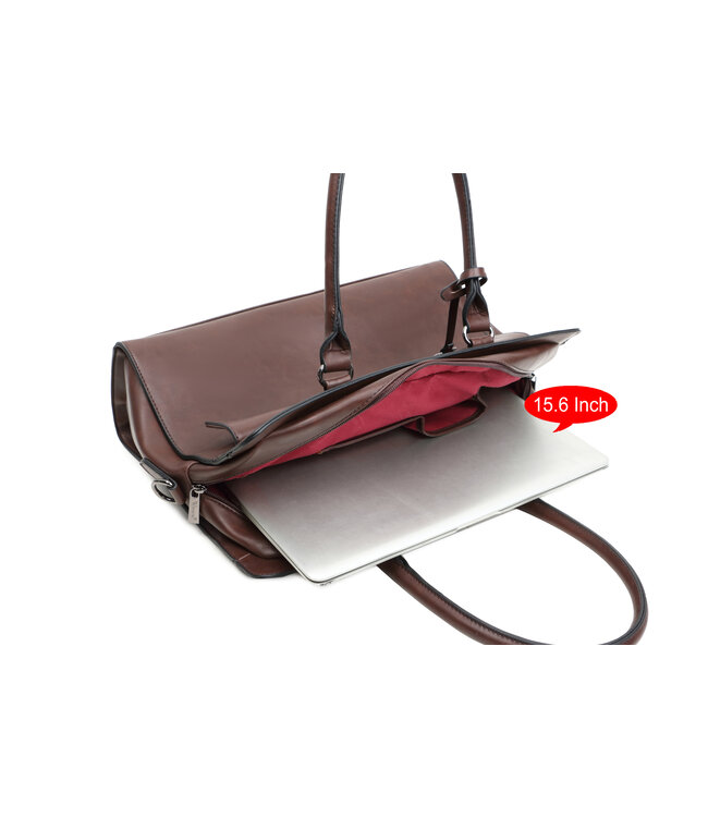 Wimona Valentina School/werktas Donkerbruin 31X41,5X13 CM