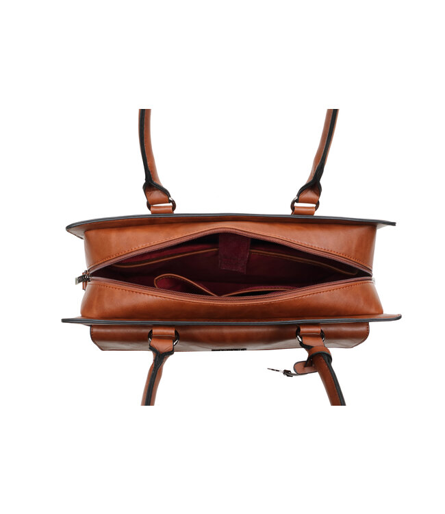 Wimona Valentina School/werktas Cognac 31X41,5X13 CM