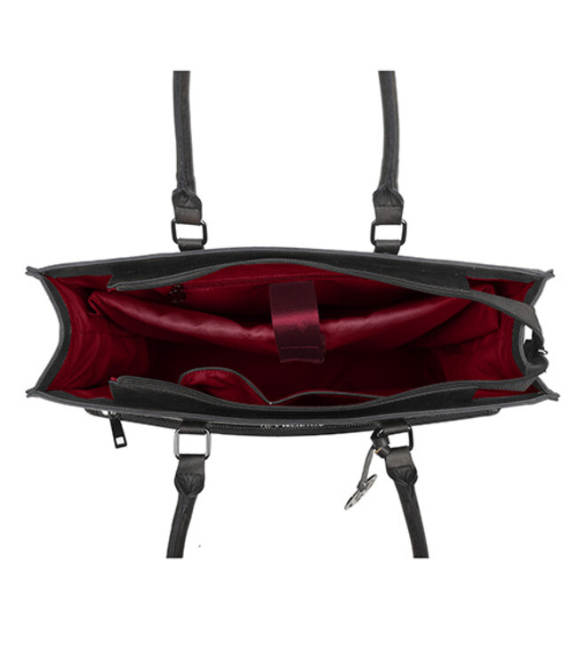 Wimona Franca School/werktas Zwart 31X41X13,5 CM