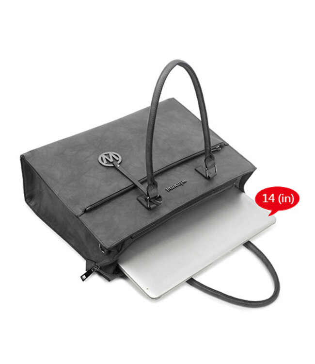 Wimona Franca School/werktas Grijs 31X41X13,5 CM