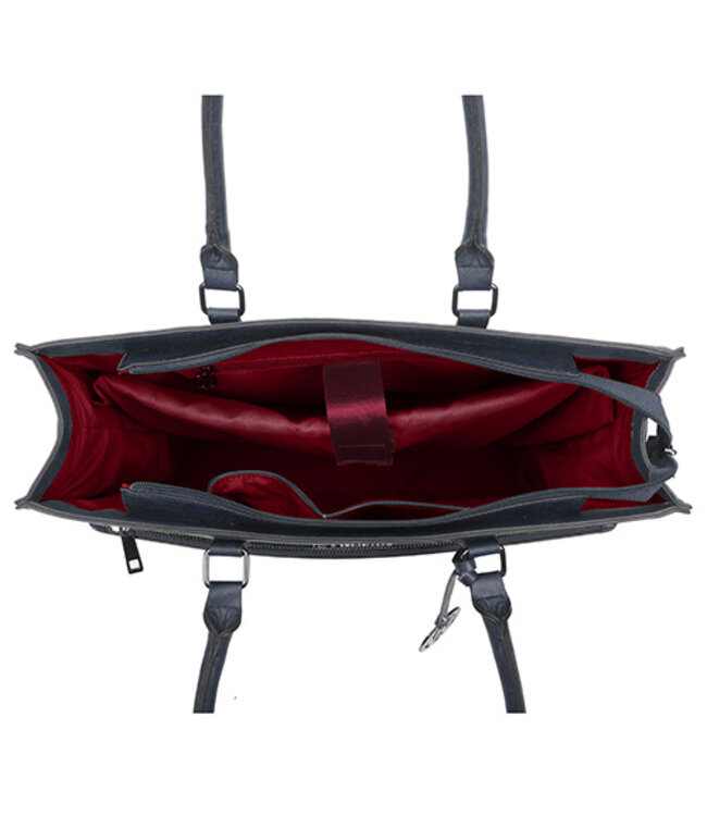 Wimona Franca School/werktas Donkerblauw 31X41X13,5 CM