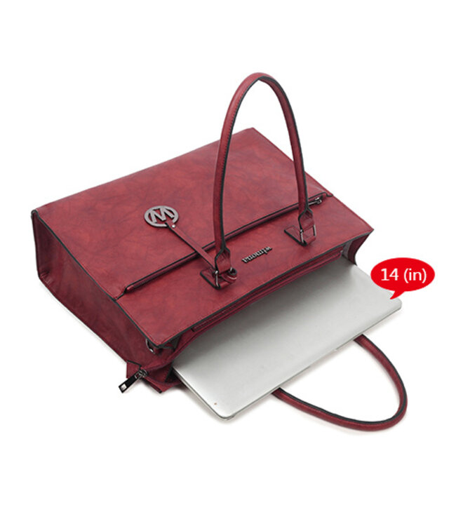 Wimona Franca School/werktas Rood 31X41X13,5 CM