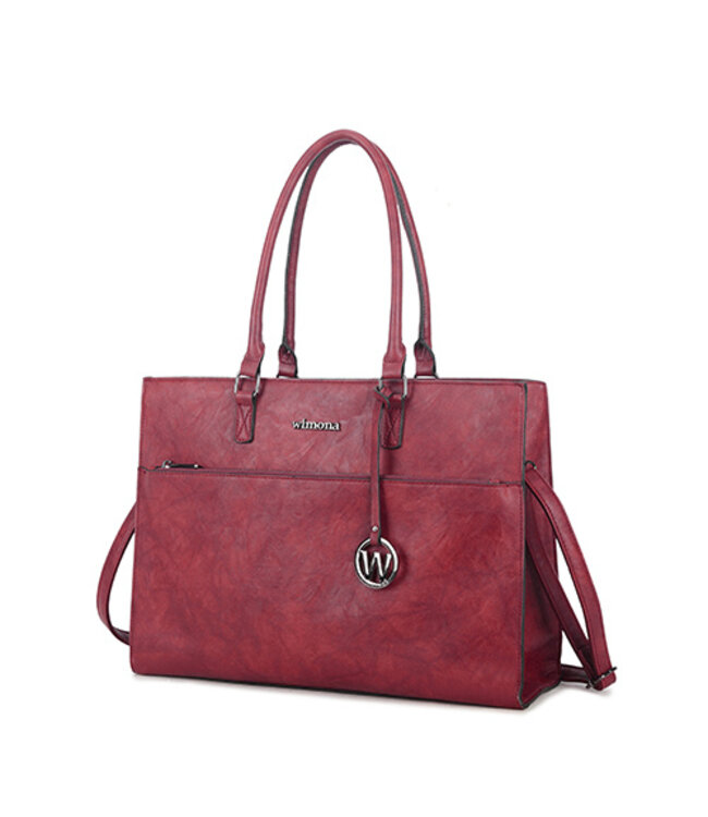 Wimona Franca School/werktas Rood 31X41X13,5 CM