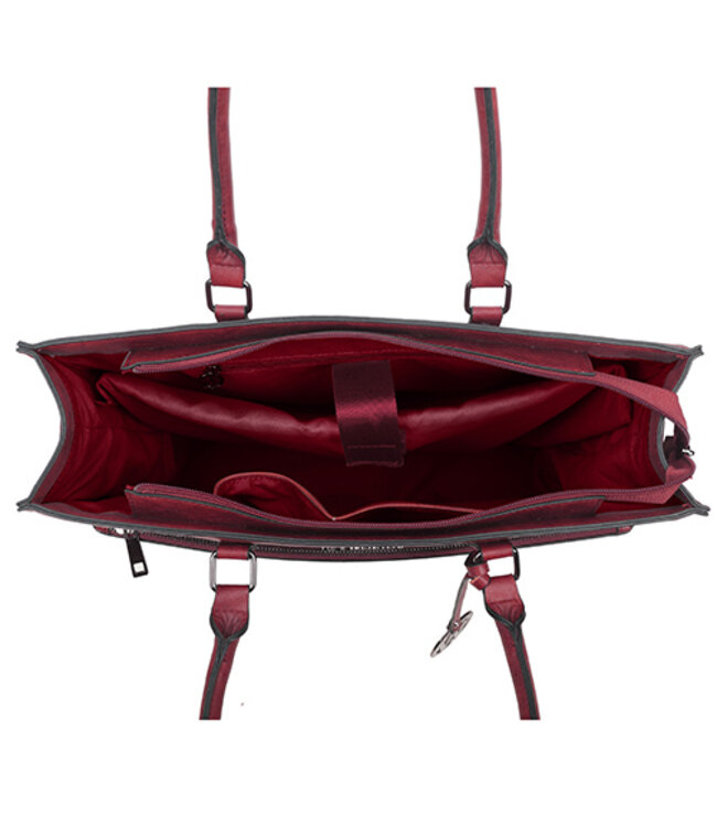 Wimona Franca School/werktas Rood 31X41X13,5 CM