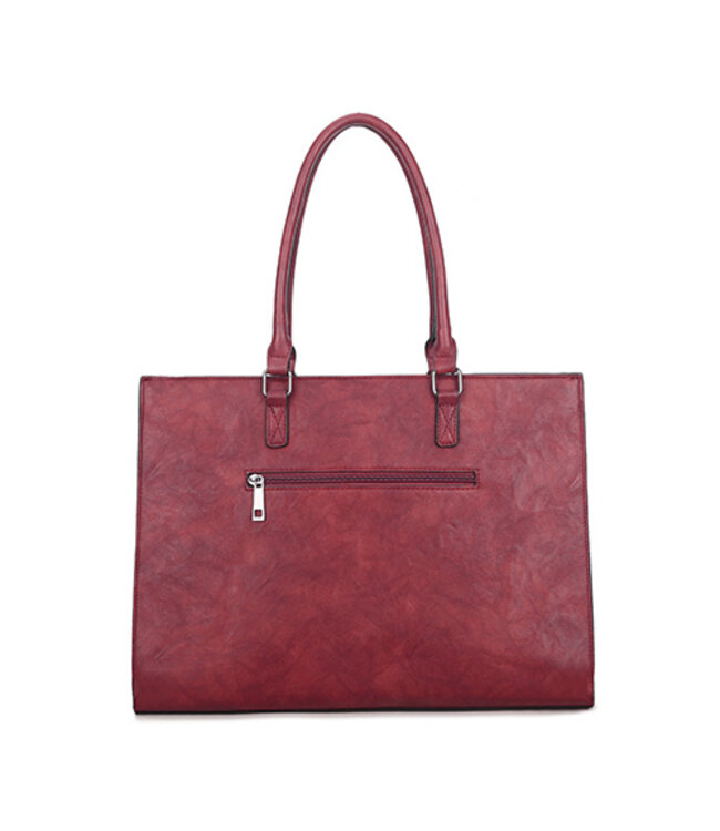 Wimona Franca School/werktas Rood 31X41X13,5 CM