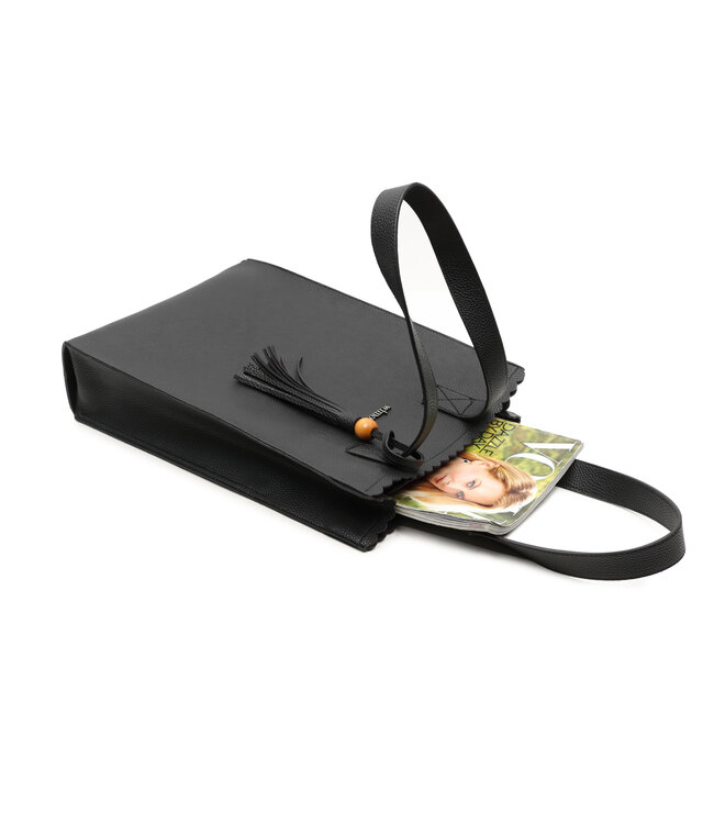 Wimona Paulina Schoudertas Zwart 41,5X29,5X10 CM