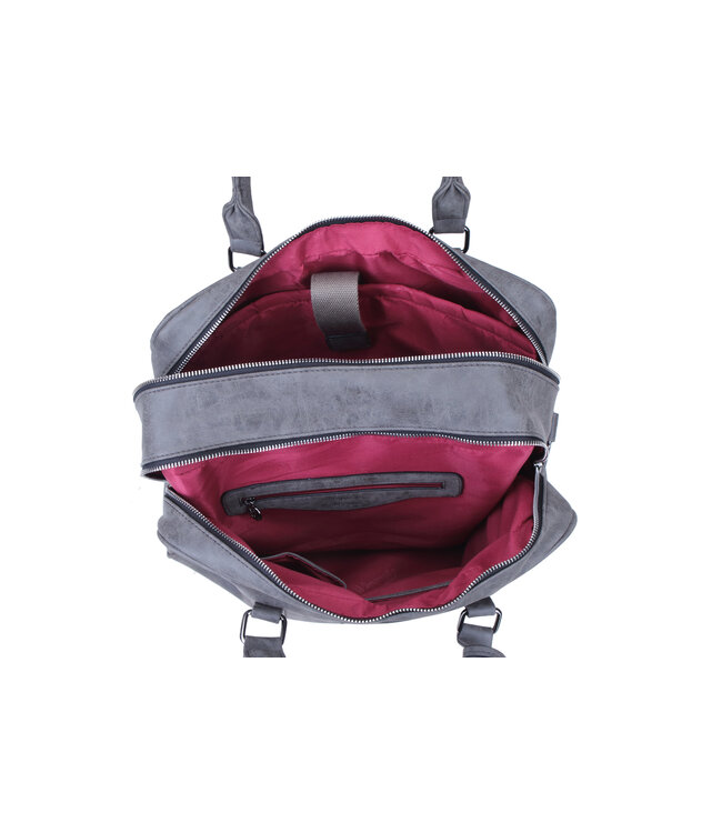 Wimona Luciana School/werktas Grijs 30,5X41X17,5 CM