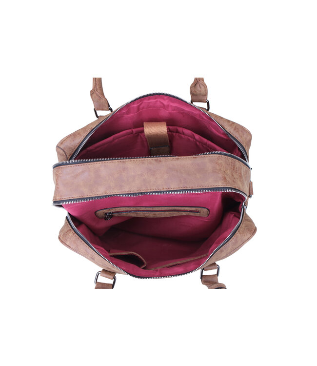 Wimona Luciana School/werktas Cognac 30,5X41X17,5 CM