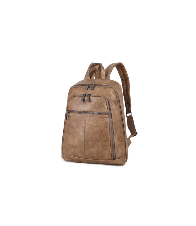 Wimona Silvina Schouder/rugtas Taupe 37X30X15 CM