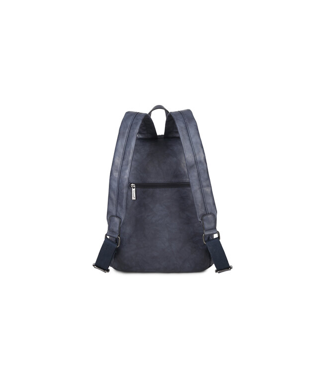 Wimona Silvina Schouder/rugtas Donkerblauw 37X30X15 CM