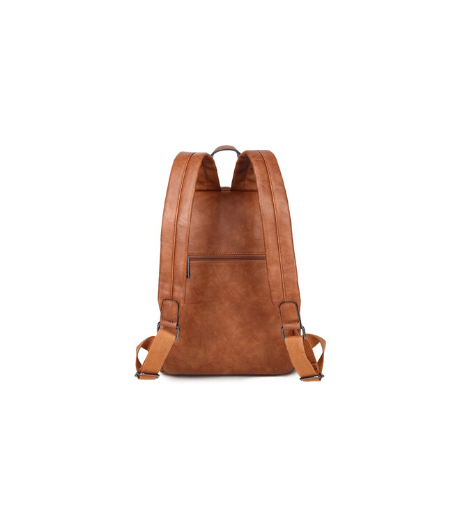Wimona Silvina Schouder/rugtas Cognac 37X30X15 CM