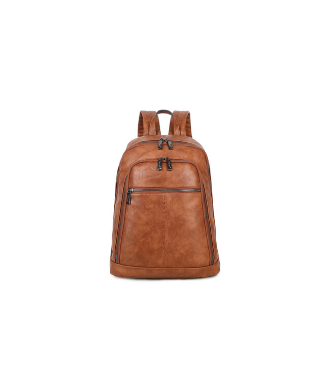 Wimona Silvina Schouder/rugtas Cognac 37X30X15 CM