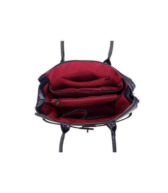 Wimona Liona Handtas Donkerblauw 28,5X33,5X12 CM