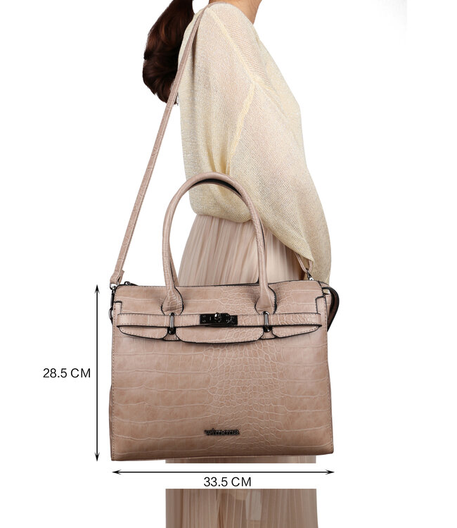 Wimona Liona Handtas Licht Taupe 28,5X33,5X12 CM
