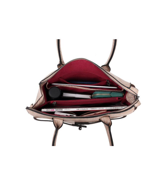 Wimona Liona Handtas Licht Taupe 28,5X33,5X12 CM