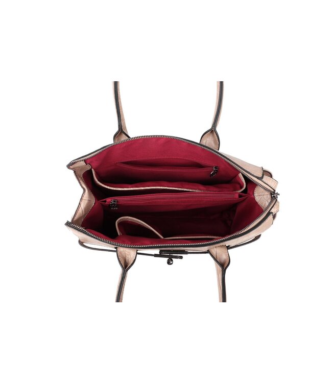 Wimona Liona Handtas Licht Taupe 28,5X33,5X12 CM