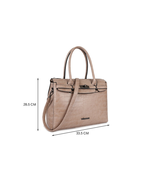 Wimona Liona Handtas Licht Taupe 28,5X33,5X12 CM