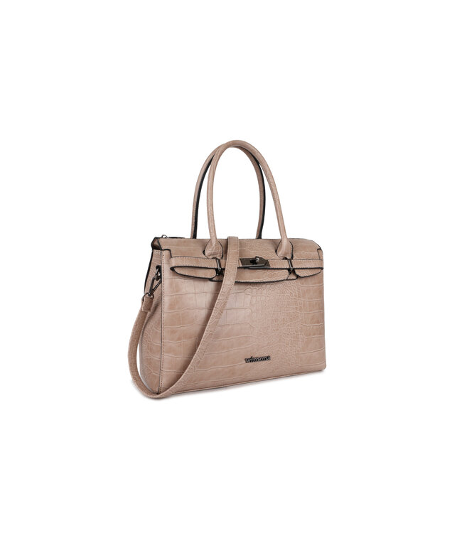 Wimona Liona Handtas Licht Taupe 28,5X33,5X12 CM