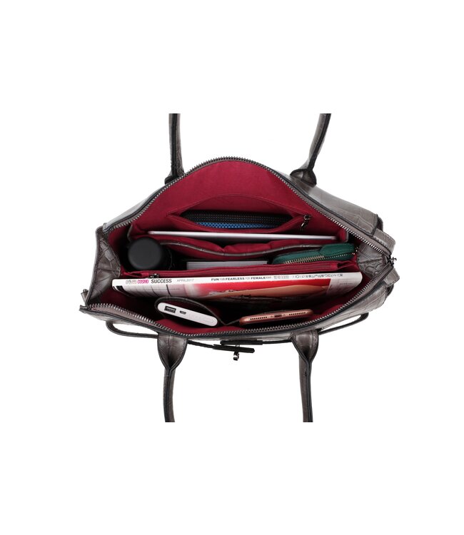 Wimona Liona Handtas Grijs 28,5X33,5X12 CM