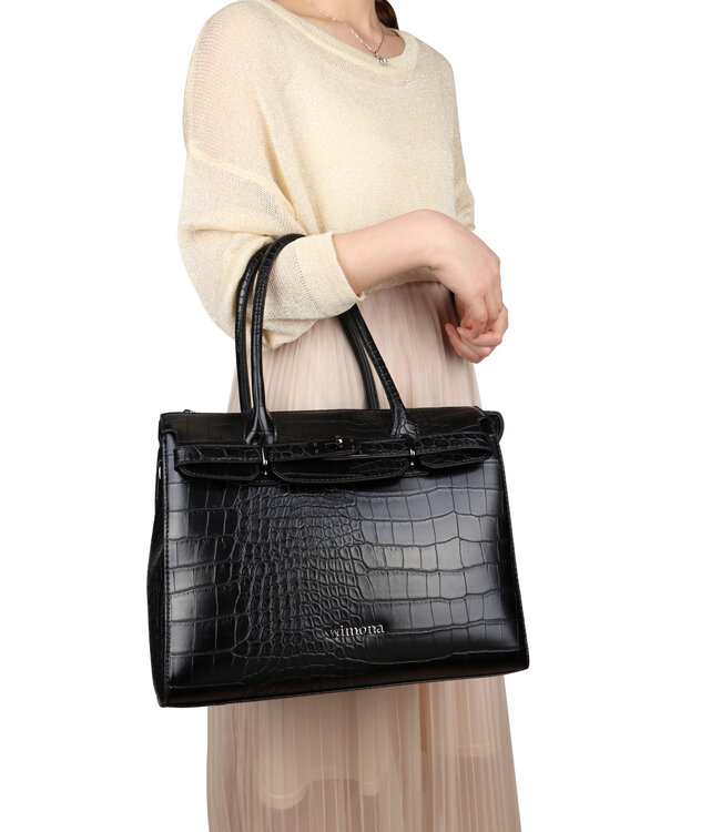 Wimona Liona Handtas Zwart 28,5X33,5X12 CM