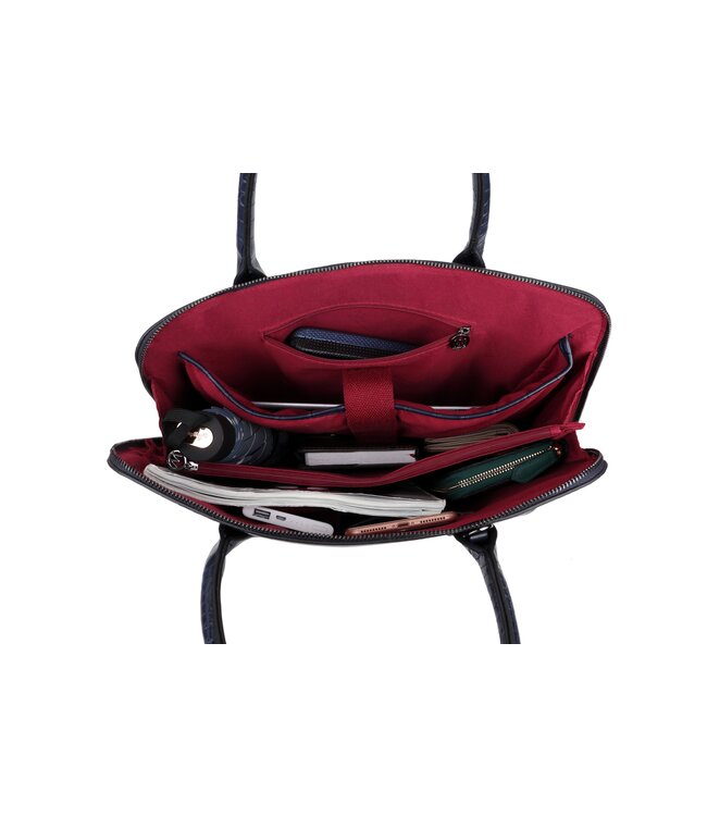 Wimona Luisa School/werktas Donkerblauw 31X40X12 CM