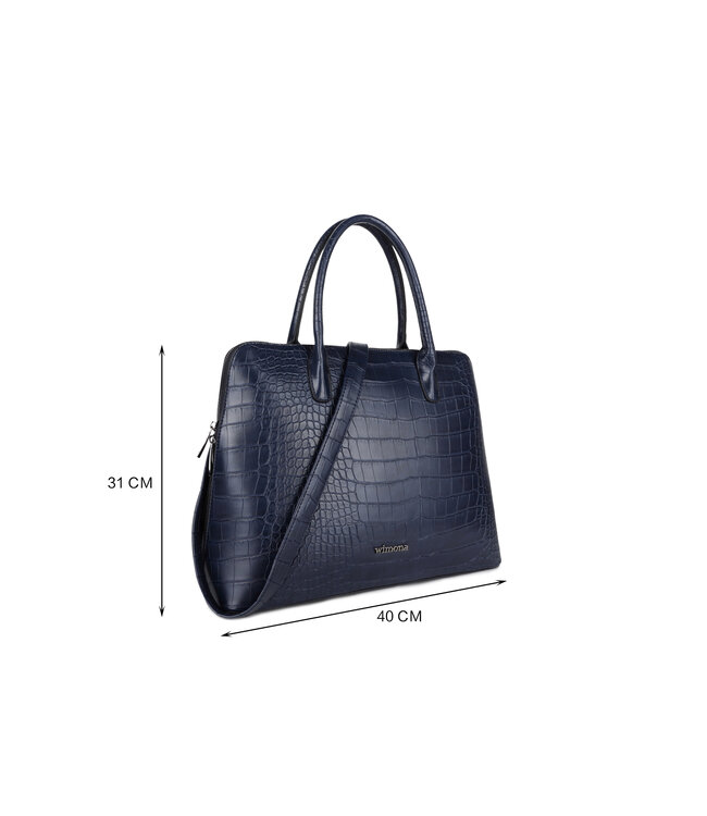 Wimona Luisa School/werktas Donkerblauw 31X40X12 CM