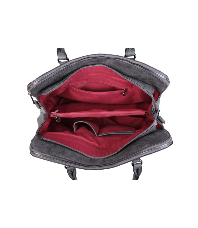 Wimona Arianne one Handtas Grijs 29X41X14,5 CM