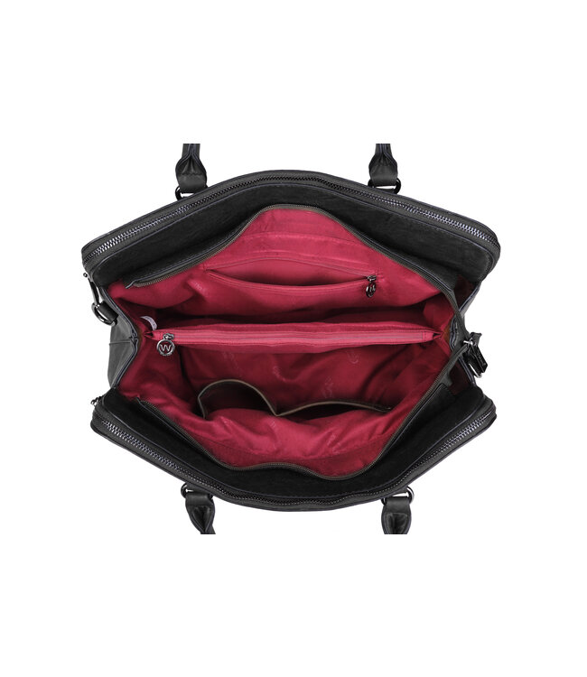 Wimona Arianne one Handtas Zwart 29X41X14,5 CM