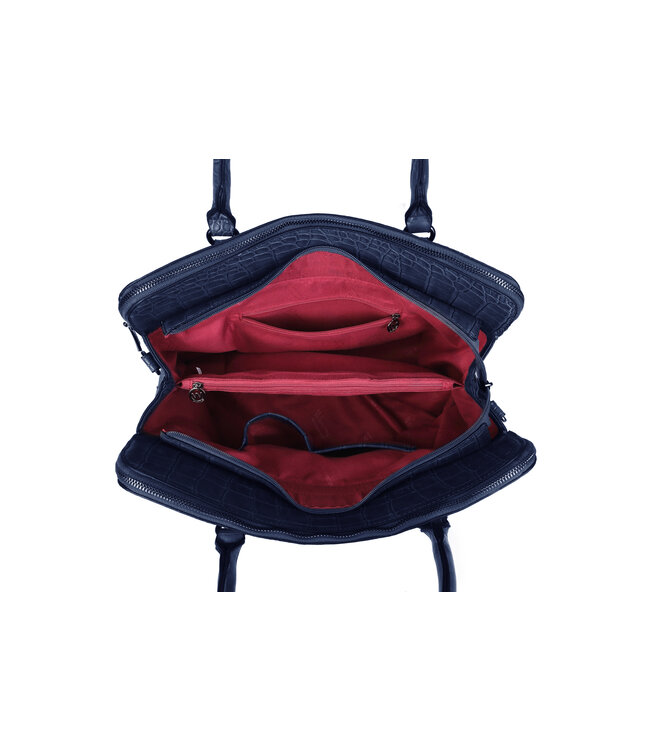 Wimona Arianne Handtas Donkerblauw 29X41X14,5 CM