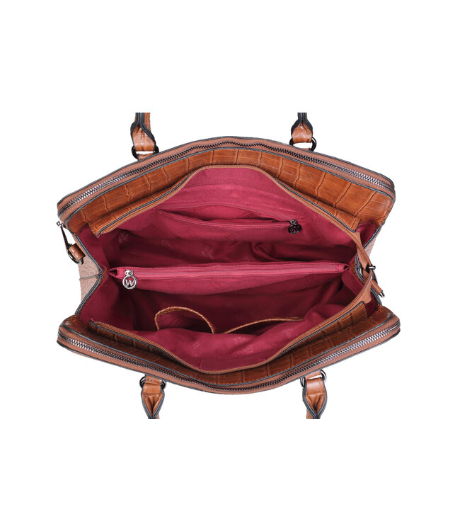 Wimona Arianne Handtas Cognac 29X41X14,5 CM