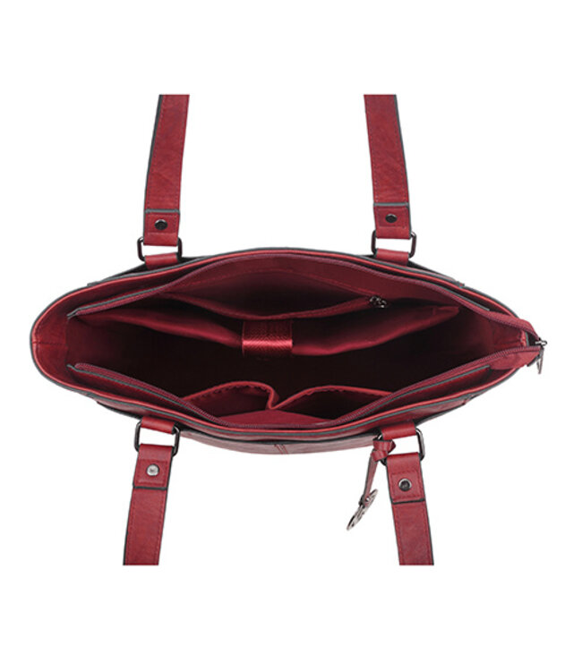 Wimona Fatma School/werktas Rood 35X32X12 CM