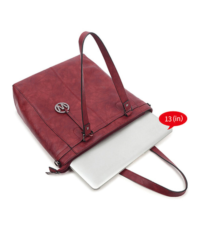 Wimona Fatma School/werktas Rood 35X32X12 CM