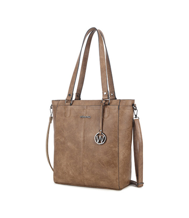 Wimona Fatma School/werktas Taupe 35X32X12 CM