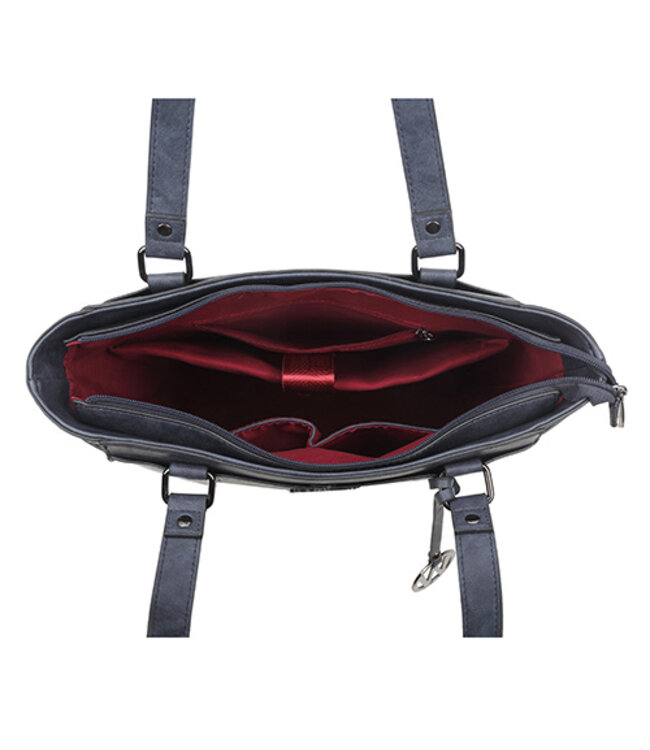 Wimona Fatma School/werktas Donkerblauw 35X32X12 CM