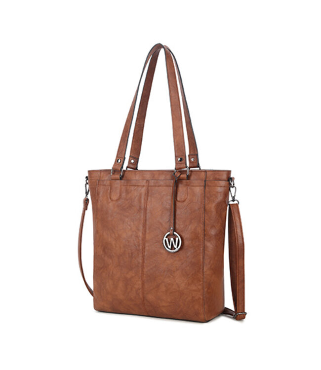 Wimona Fatma School/werktas Cognac/bruin 35X32X12 CM