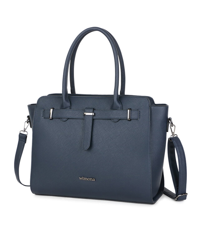 Wimona Sienna School/werktas Donkerblauw 31,5X38X14,5 CM