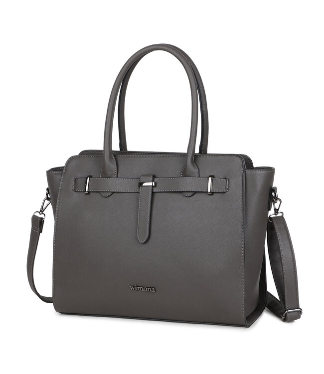 Wimona Sienna School/werktas Grijs 31,5X38X14,5 CM