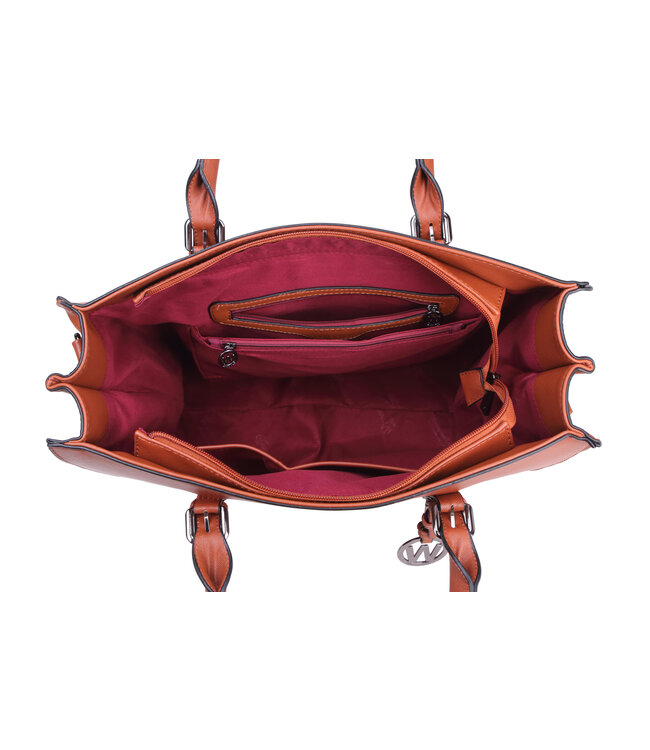 Wimona Natalia One School/werktas Cognac 30X38X15 CM