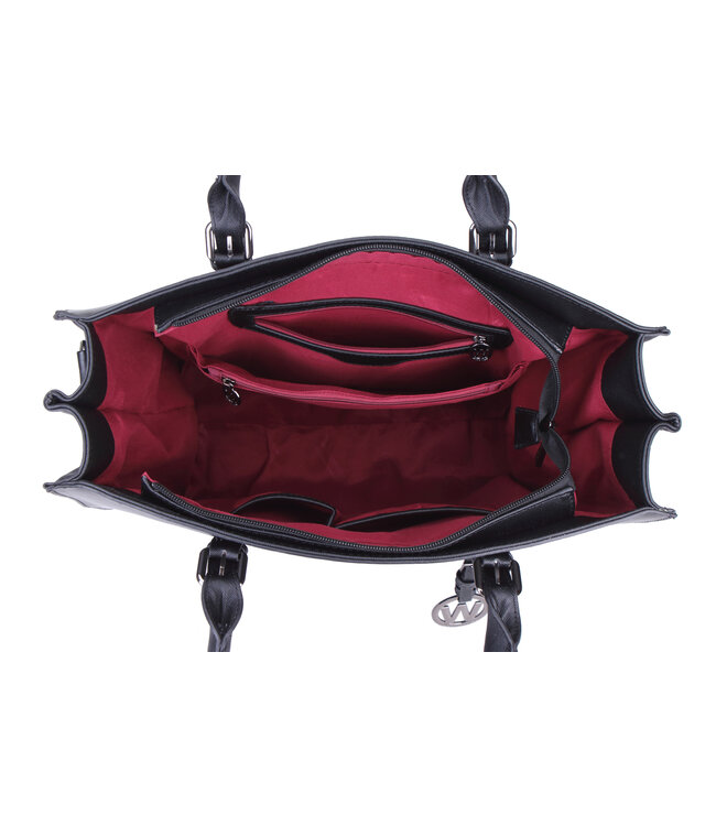 Wimona Natalia One School/werktas Zwart 30X38X15 CM
