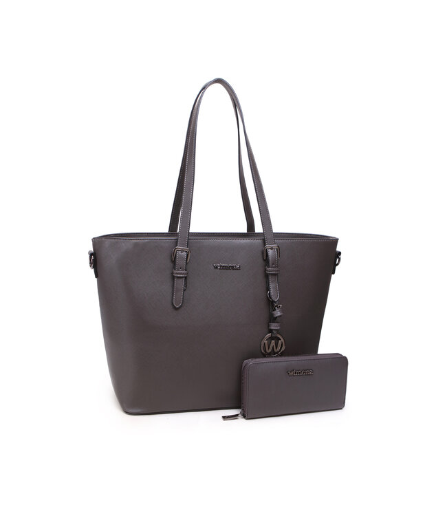 Wimona Kyara One School/werktas Grijs 32X44X16 CM