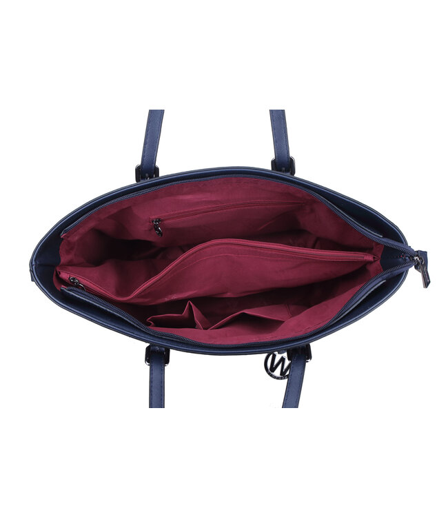 Wimona Kyara Handtas Donkerblauw 27X33X14 CM