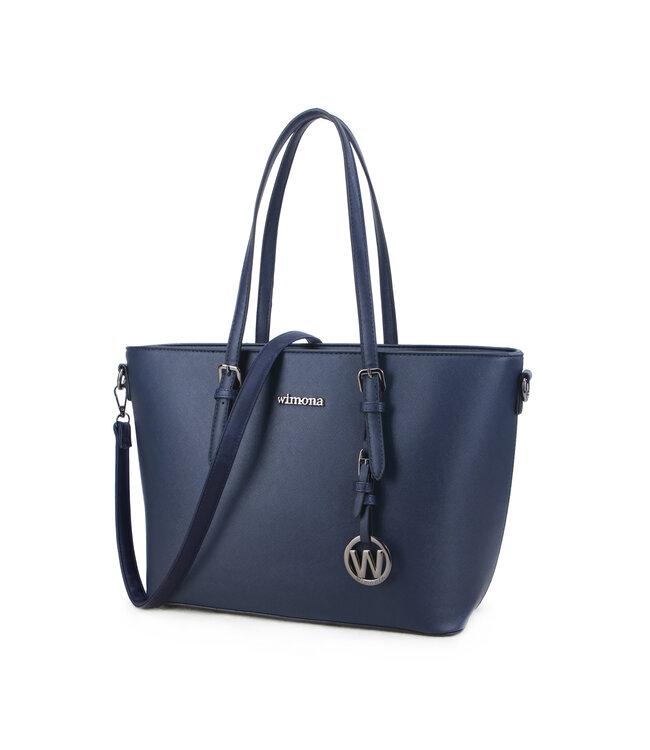 Wimona Kyara Handtas Donkerblauw 27X33X14 CM