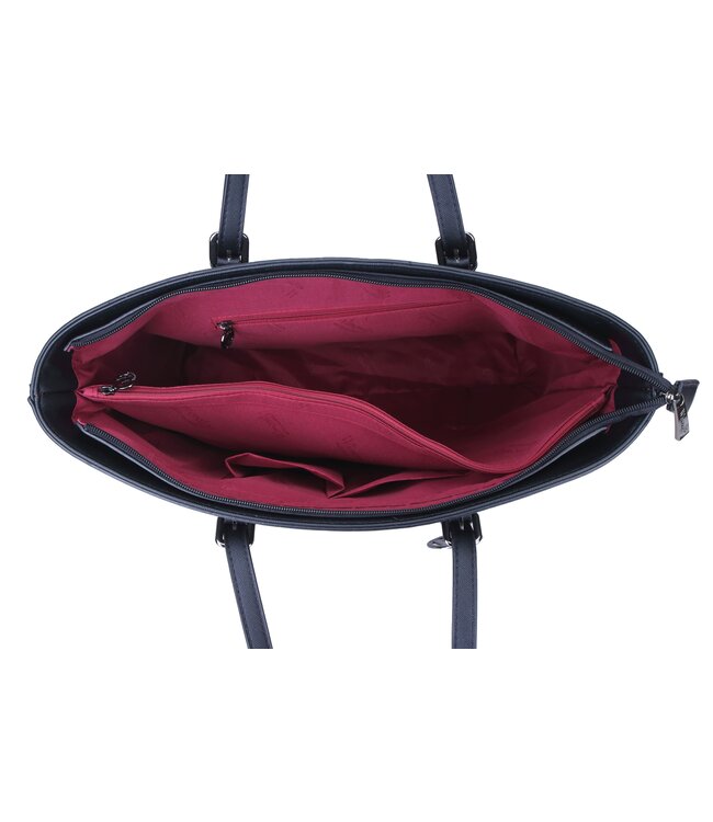 Wimona Kyara Handtas Zwart 27X33X14 CM