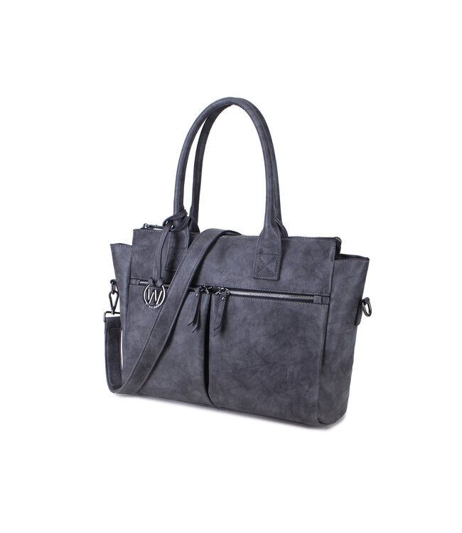 Wimona Caterina One School/werktas Grijs 33X40X11 CM