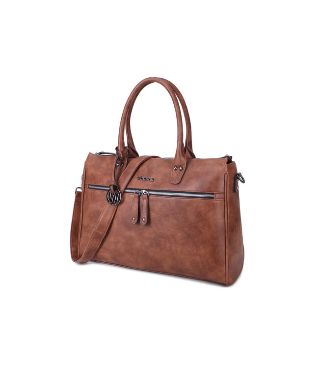Wimona Fabiana Two School/werktas Cognac 36X47X14 CM