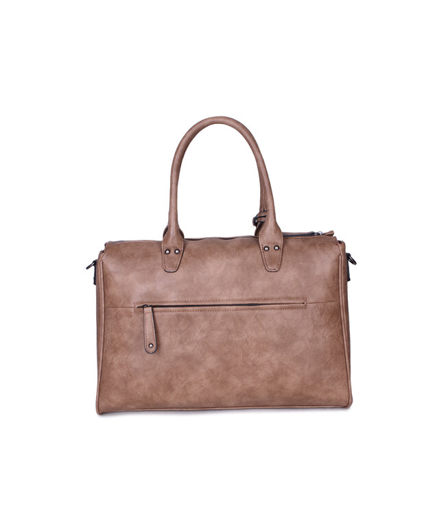 Wimona Fabiana Two School/werktas Taupe 36X47X14 CM