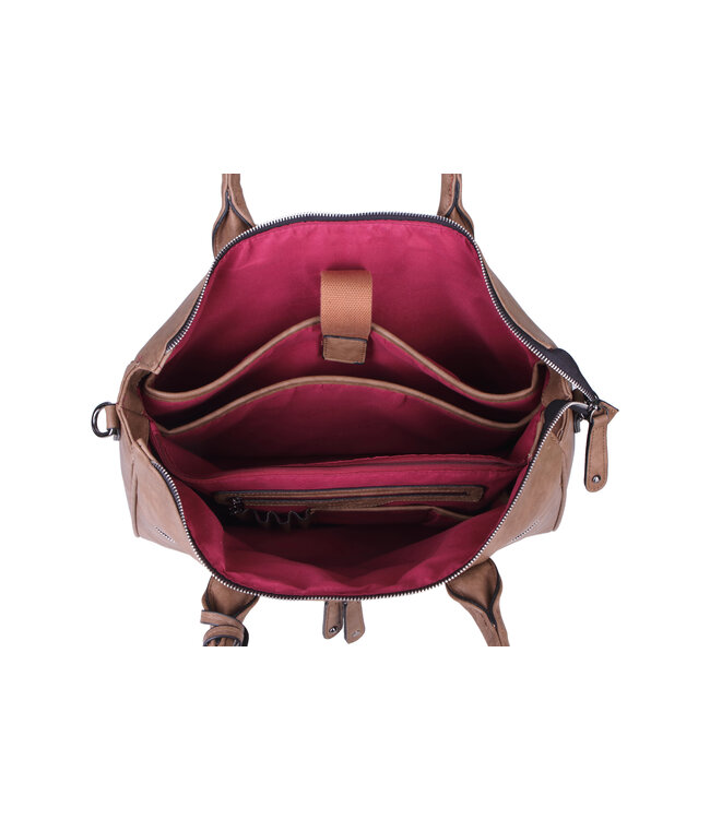 Wimona Fabiana Two School/werktas Taupe 36X47X14 CM