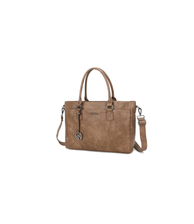 Wimona Carmina Schouder/handtas Taupe 30X41X12 CM