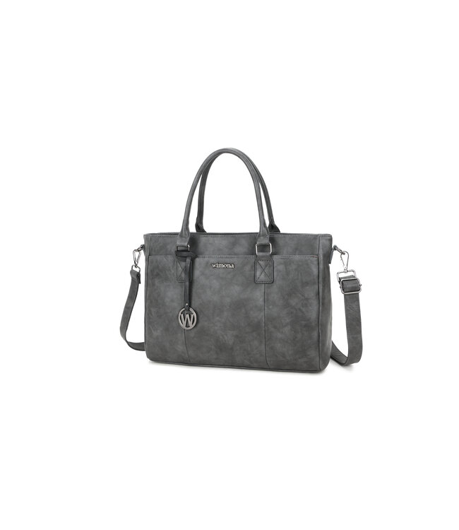 Wimona Carmina Schouder/handtas Grijs 30X41X12 CM
