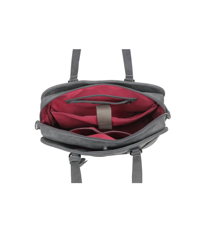 Wimona Carlotta School/werktas Grijs 30X39X11 CM